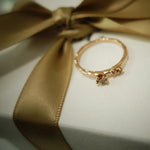AN-Z JEWELRY - 14K Triple Cognac Diamond Ring