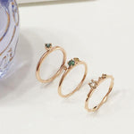 AN-Z JEWELRY - 14K Triple Diamond Ring