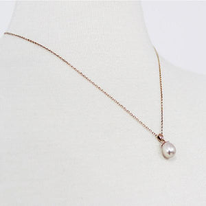 AN-Z JEWELRY - 14K Love Pink Pearl Necklace