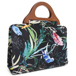 BILLY BAG - Bird Garden Wood Handle Tote