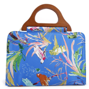 BILLY BAG - Bird Garden Wood Handle Tote