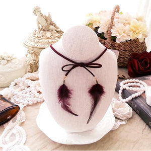 ELEGANT WORKSHOP - Bohemian Feather Choker