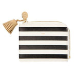 ARTBOX - Card Wallet Tassel Black Strap Leaf