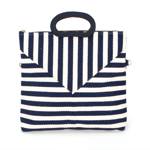 BILLY BAG - Cotton Stripe Mix Pattern Shoulder Bag