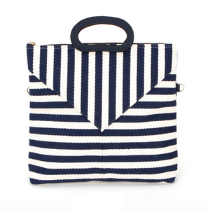 BILLY BAG - Cotton Stripe Mix Pattern Shoulder Bag