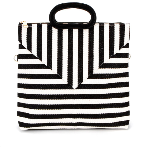 BILLY BAG - Cotton Stripe Mix Pattern Shoulder Bag
