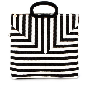 BILLY BAG - Cotton Stripe Mix Pattern Shoulder Bag