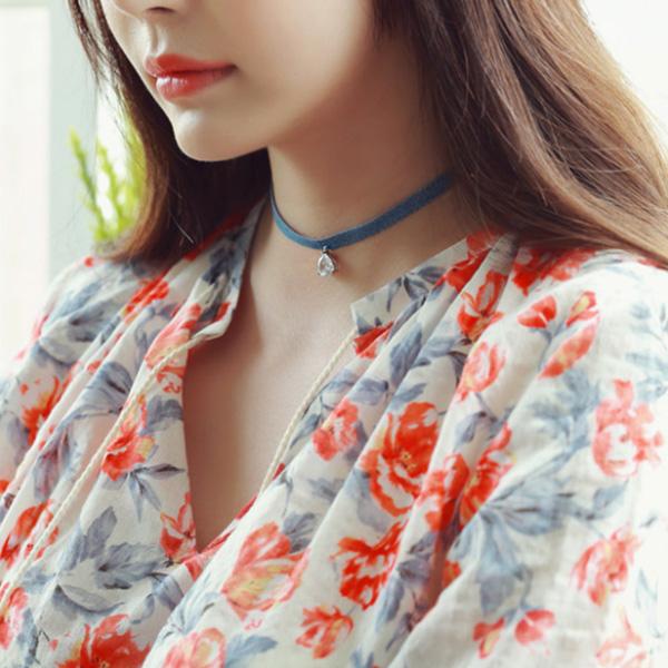 4XTYLE - Denim Choker Necklace