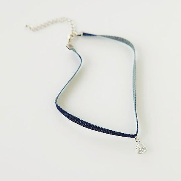 4XTYLE - Denim Choker Necklace