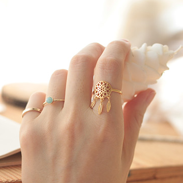 BANANA CO - Dream Catcher Mix Ring (1 Set Of 5)