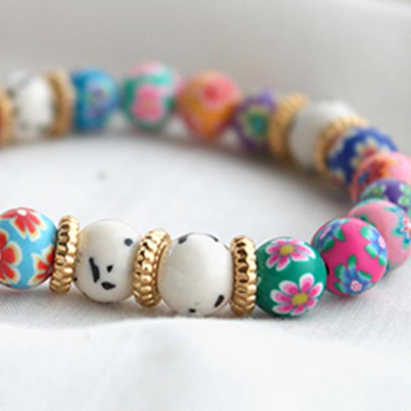 BANANA CO - Flower Ball Bracelet