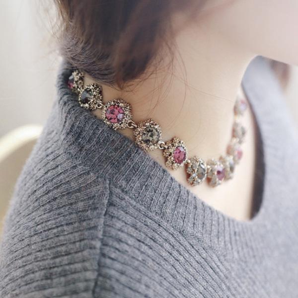 4XTYLE - Franc Color Stone Necklace