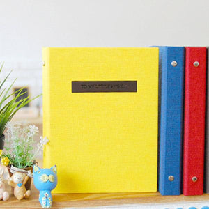 JLOUGE - Jay Log Adhesive Album X Scrapbook Binder - Yellow