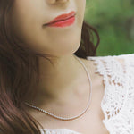 4XTYLE - 2Mm Sharon Ball Chain Necklace [Silve