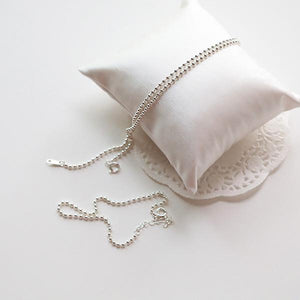 4XTYLE - 2Mm Sharon Ball Chain Necklace [Silver]