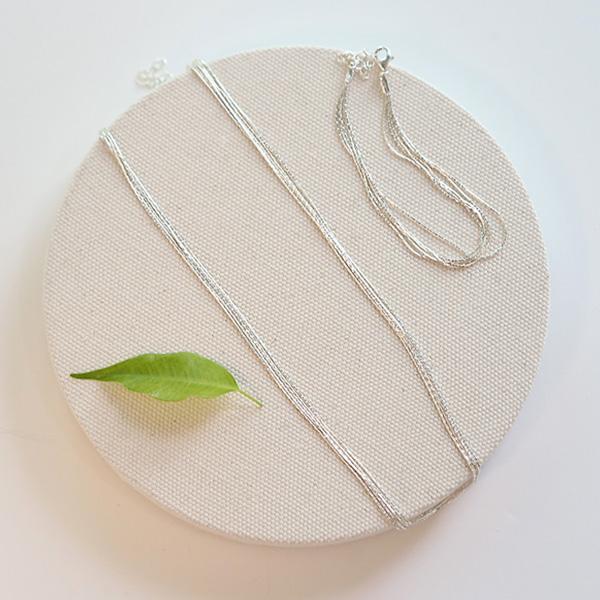 4XTYLE - 5-Line Unique Necklace [Silver]