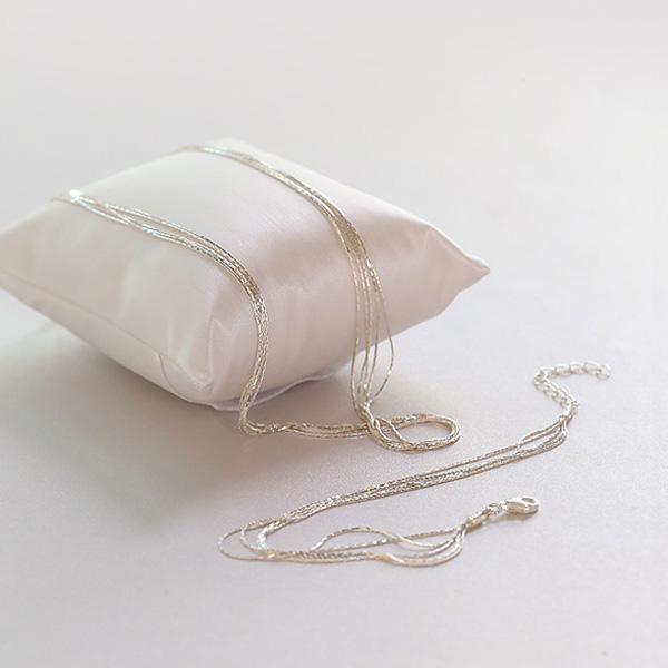4XTYLE - 5-Line Unique Necklace [Silver]