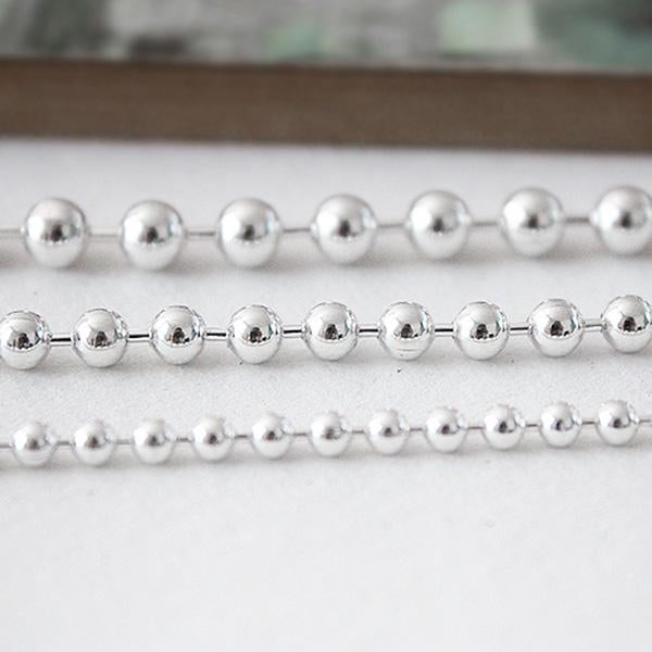MABEL - Ball Chain Silver Bracelet [Silver 925]