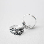 MABEL - Bold-Free Silver Ring With Leaves - Silver 925