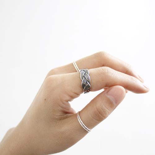 MABEL - Bold Antique Silver Ring - Silver 925