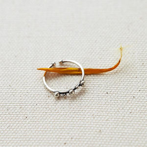 4XTYLE - Miniature Bubble Ring [Silver]