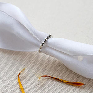 4XTYLE - Miniature Bubble Ring [Silver]