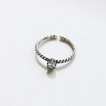 4XTYLE - Oval Slim Line Ring - Silver