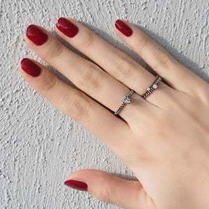 4XTYLE - Oval Slim Line Ring - Silver