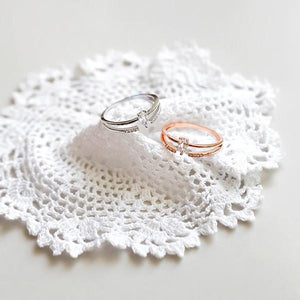 4XTYLE - Water Drop Line Ring - Silver