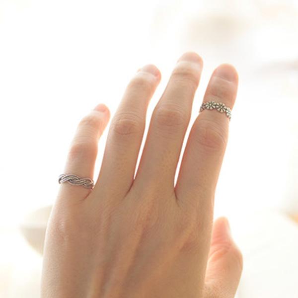 BANANA CO - Vintage Silver Agate Ring