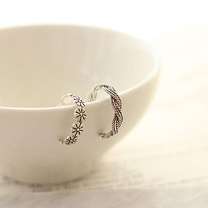 BANANA CO - Vintage Silver Agate Ring