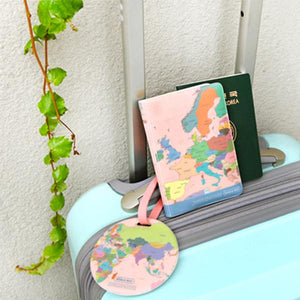 CHEONYU - World Map Passport Cover