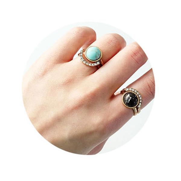 SOOOHO - Antique Set Ring