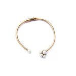 SOOOHO - Bistaneck Antique Gold Pearl Point Bangle Necklace