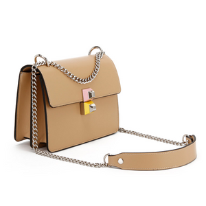 BILLY BAG - Stud Button Chain Shoulder Bag