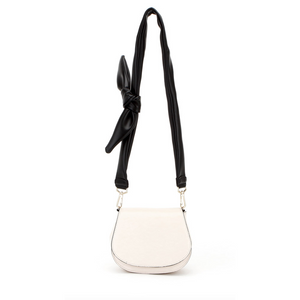 BILLY BAG - Ribbon Strap Half Moon Shoulder Bag