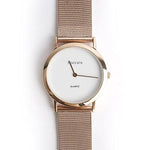 FLAGSHIP - Dress Up Metal Wrist Watch - Rose Pink