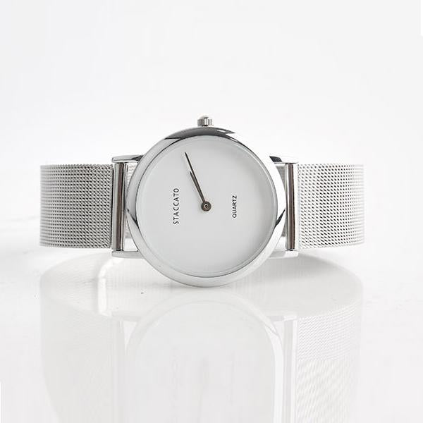 FLAGSHIP - Dress-Up Metal Wrist Watch - Silver