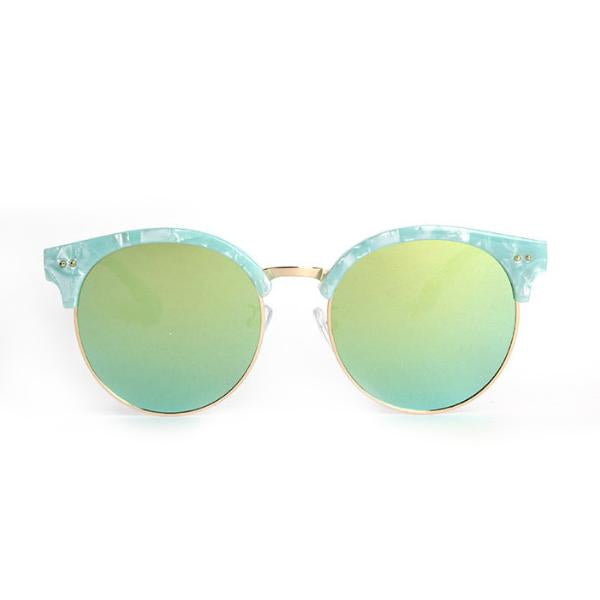 FLAGSHIP - Half Frame Flet Sunglasses